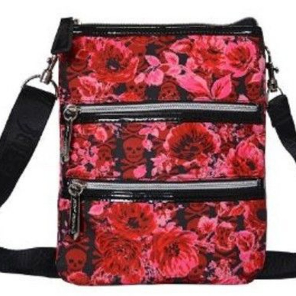 BETSEY JOHNSON Black & Red  Crossbody